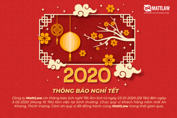 Thông báo nghỉ Tết Âm lịch 2020
