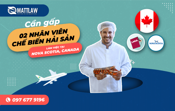 Cần gấp 02 Nhân viên chế biến hải sản làm việc tại Nova Scotia, Canada