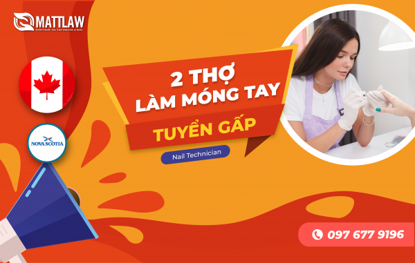TUYỂN GẤP 2 THỢ LÀM NAIL LÀM VIỆC TẠI CANADA