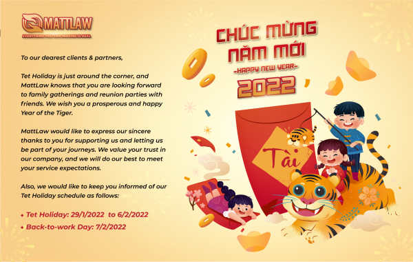 Thông báo Lịch nghỉ Tết Âm Lịch 2022