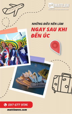 Những điều nên làm ngay sau khi đến Úc