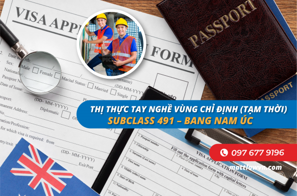 Thị thực tay nghề vùng chỉ định (tạm thời) – Subclass 491 – bang Nam Úc